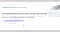 Desktop Screenshot of ethics-wg.org